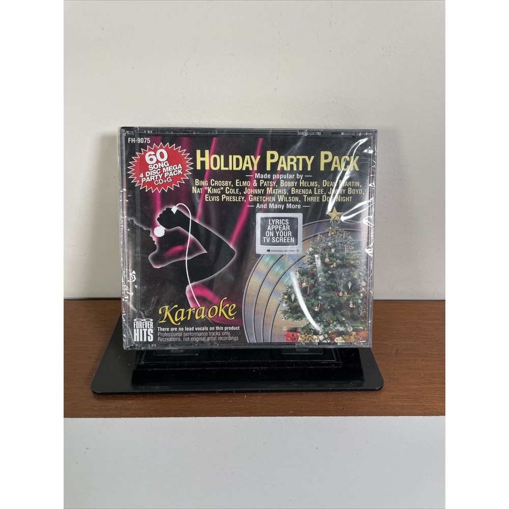 Christmas Karaoke Holiday Party Pack 4 CDs Filled With Classics!